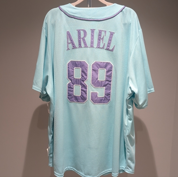 NWT Ariel Baseball Jersey Shirt 2025 Walt Disney World WDW Little Mermaid XL - Picture 9 of 12